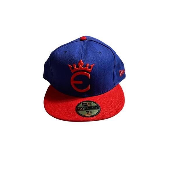 New Era Hat size 7 5/8 Blue & Red - Picture 1 of 6